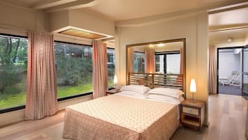 Couette en duvet d'oie, coffres-forts dans les chambres