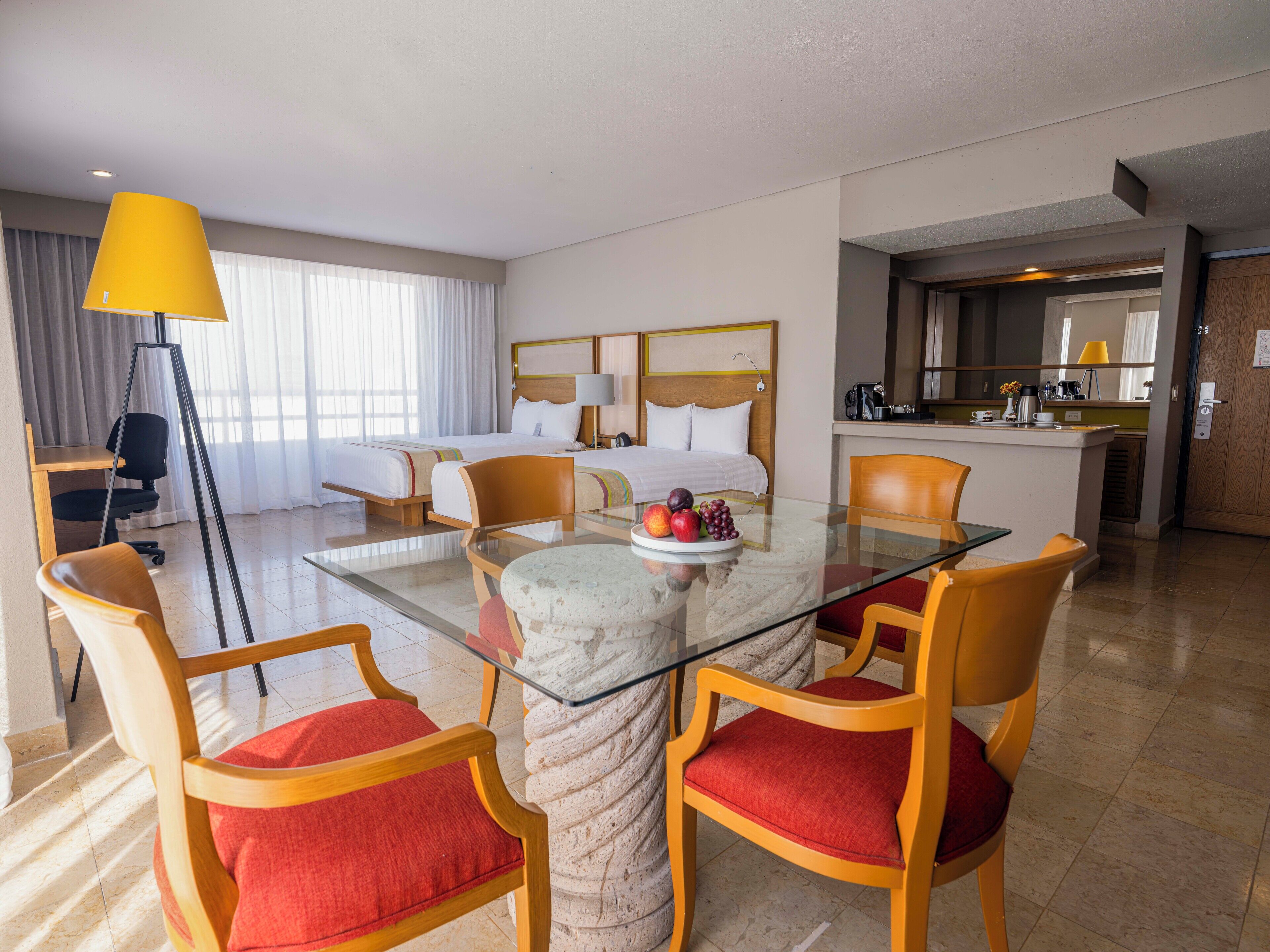 Junior Suite, 2 Double Beds | Minibar, in-room safe, desk, blackout curtains