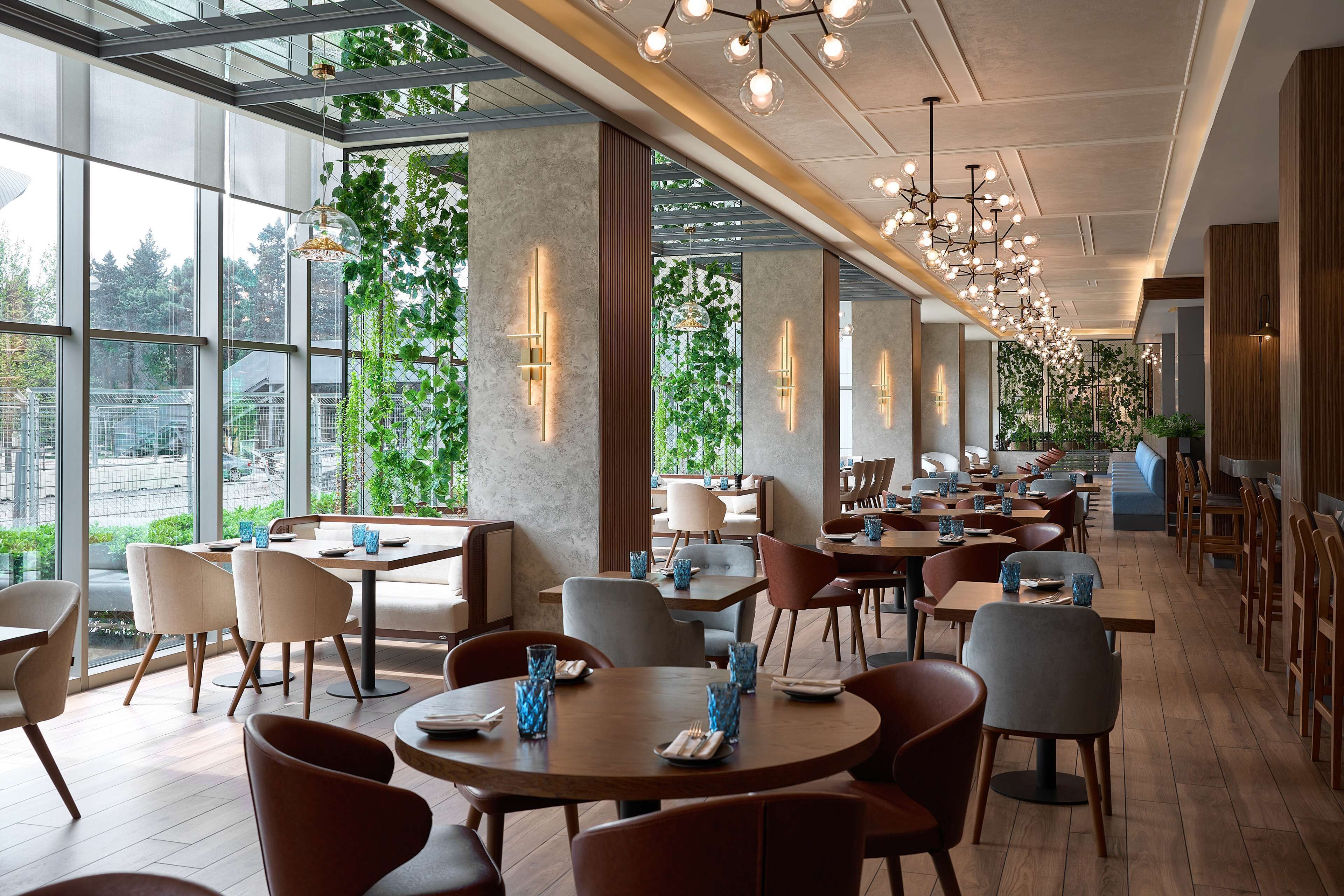 Breakfast, lunch, dinner served; international cuisine 