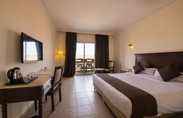 Double Room | In-room safe, desk, free WiFi, bed sheets - Mogador Opera (Marrakech)