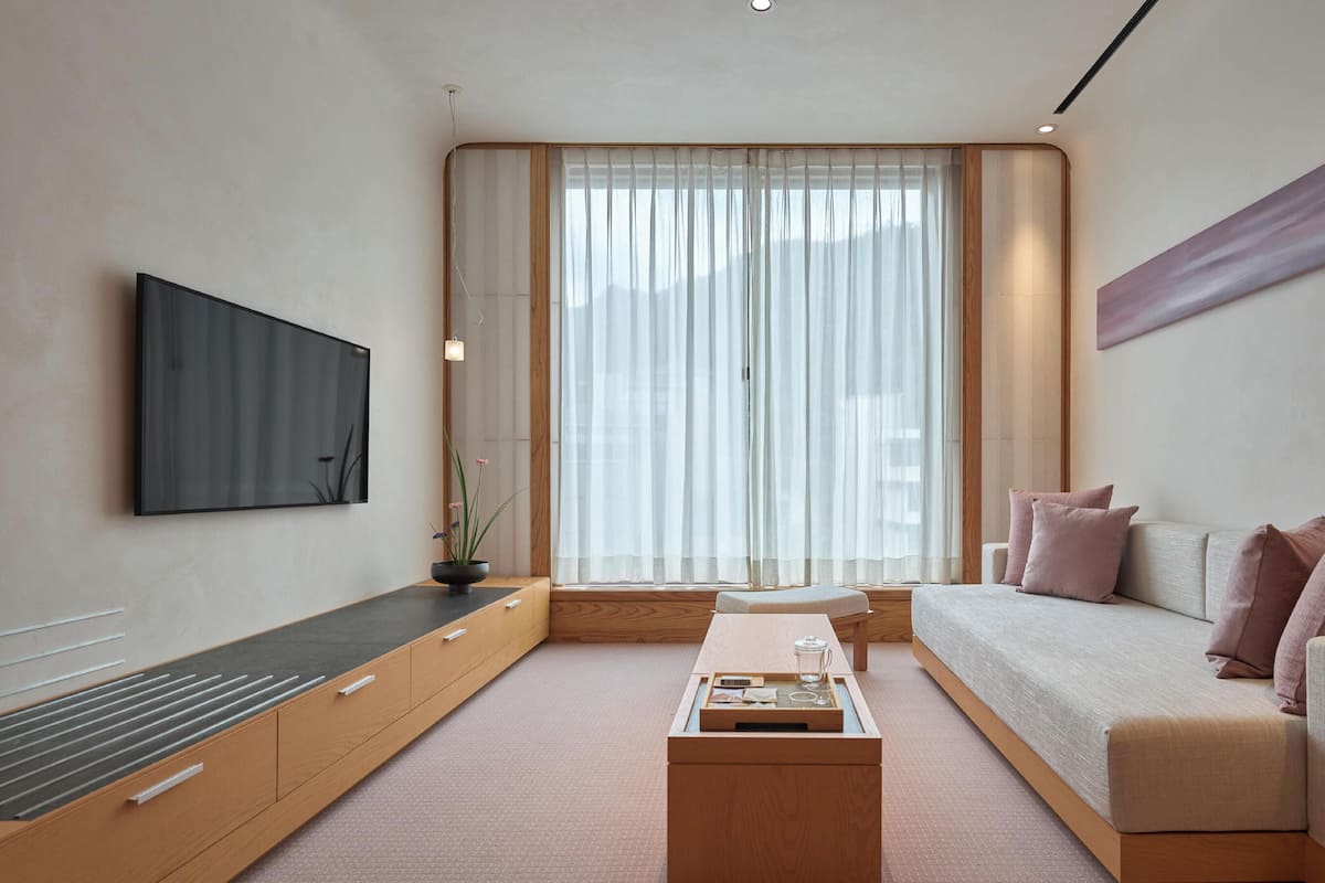 Een 42-inch ledtelevisie met digitale zenders, televisie en Netflix