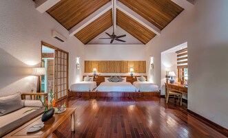 Family Villa with Family Package | Minibar, in-room safe, desk, blackout drapes