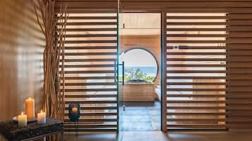 Sauna, body treatments, hydrotherapy, aromatherapy, body wraps