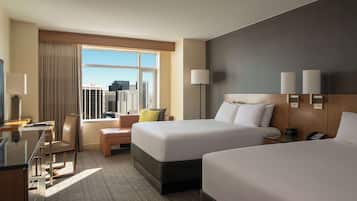 Premium bedding, pillowtop beds, in-room safe, desk