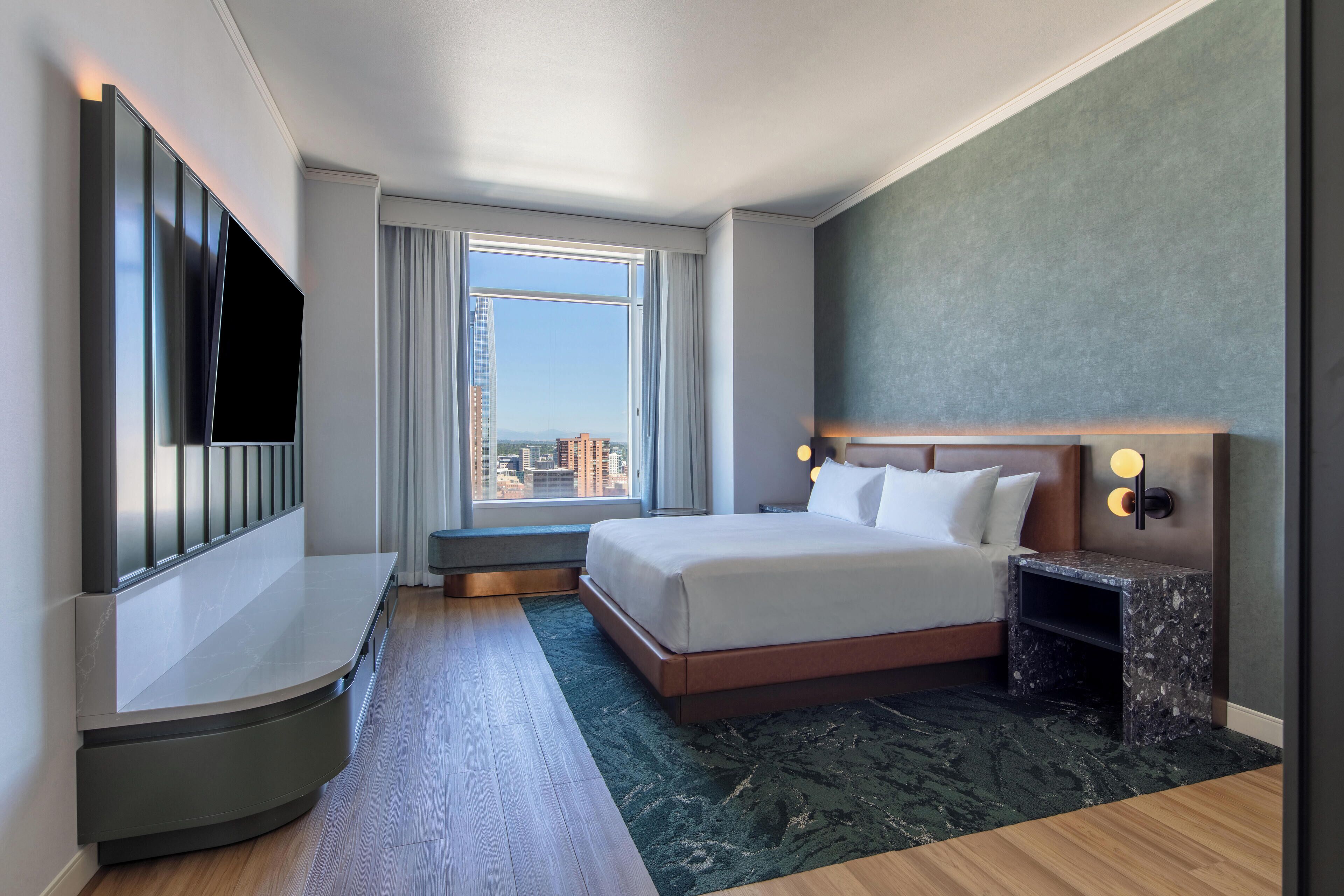 Premium bedding, pillow-top beds, in-room safe, desk