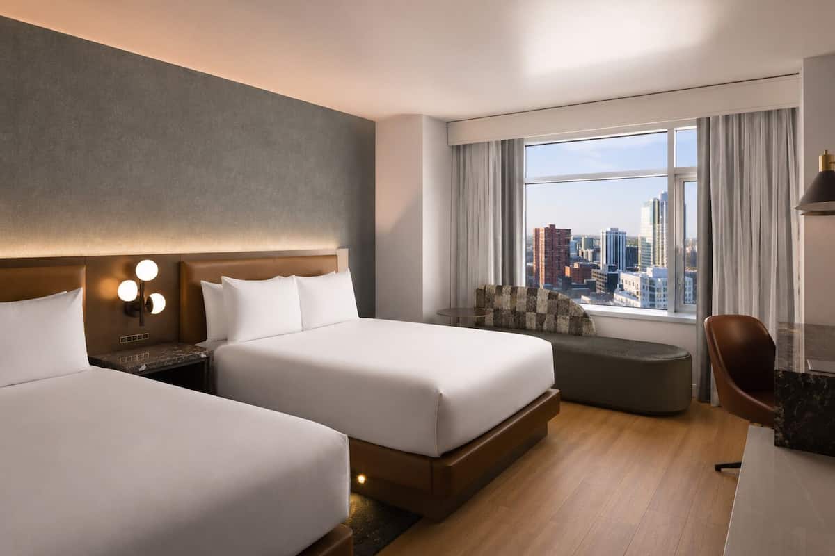 Premium bedding, pillow-top beds, in-room safe, desk