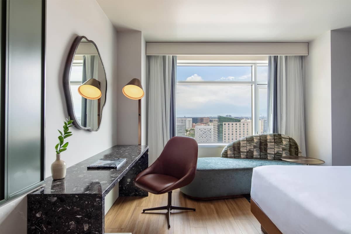 Premium bedding, pillow-top beds, in-room safe, desk