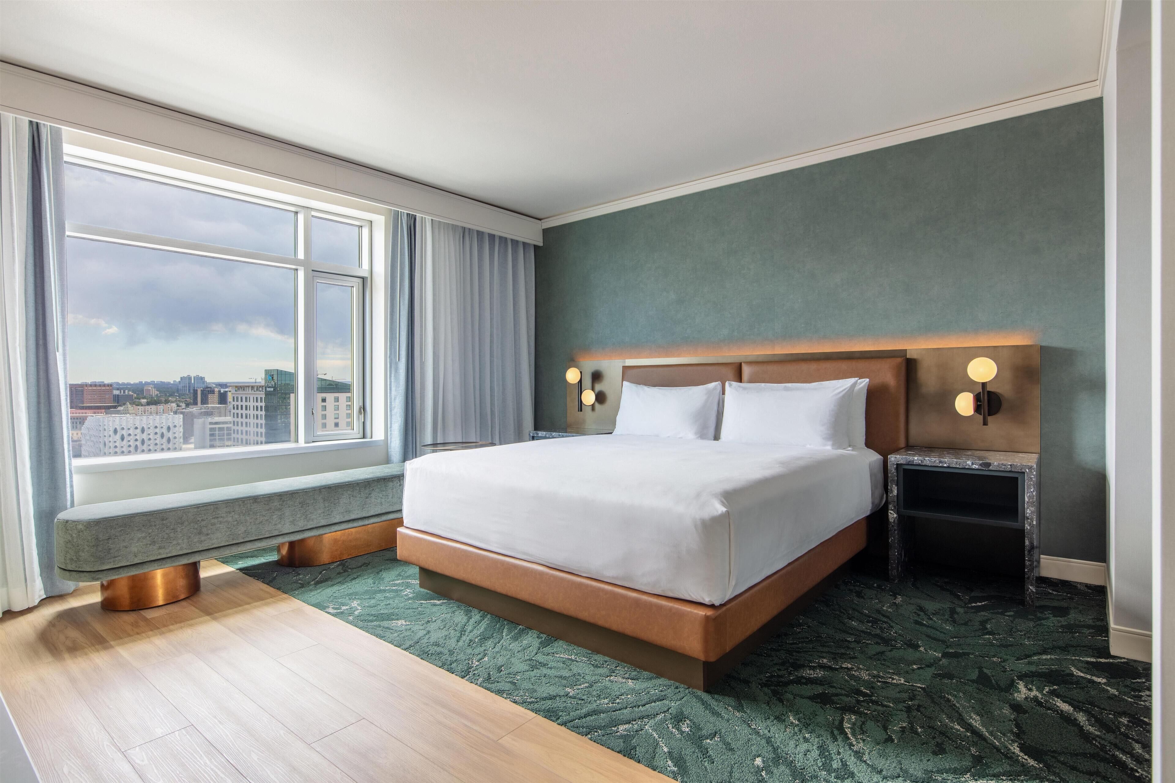 Premium bedding, pillowtop beds, in-room safe, desk