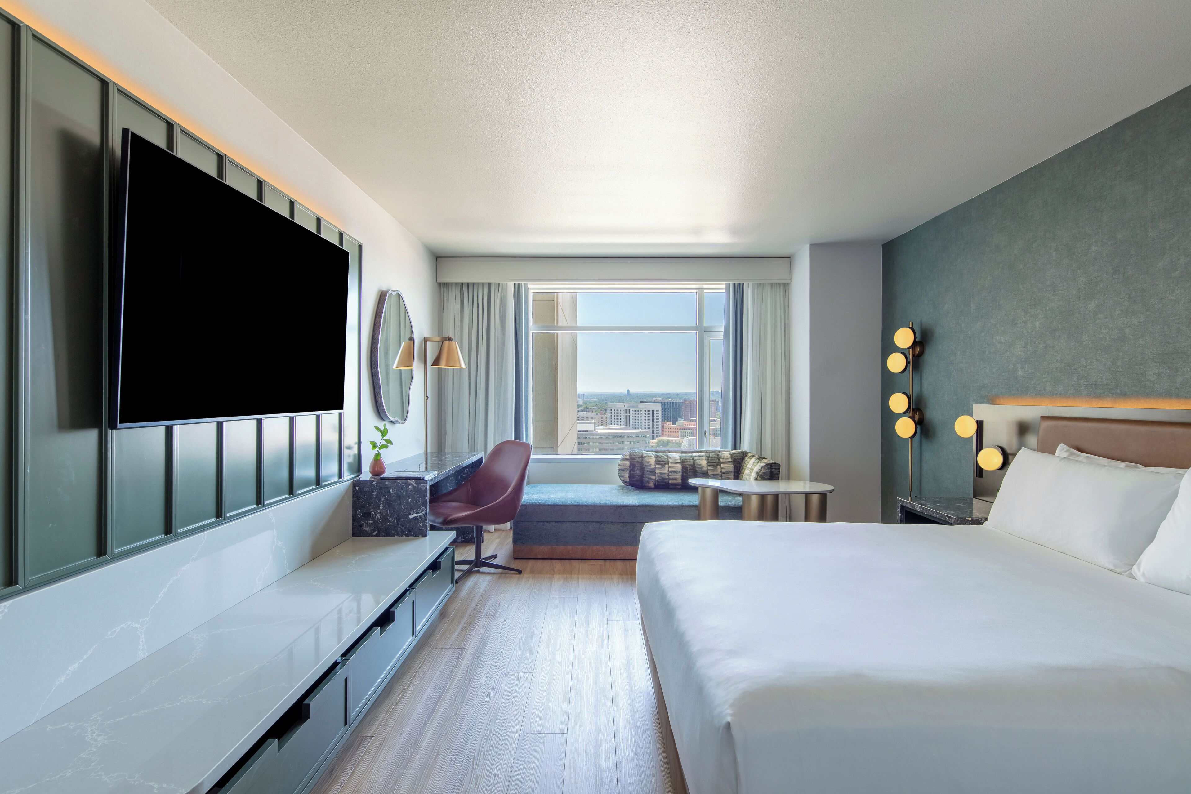 Premium bedding, pillow-top beds, in-room safe, desk