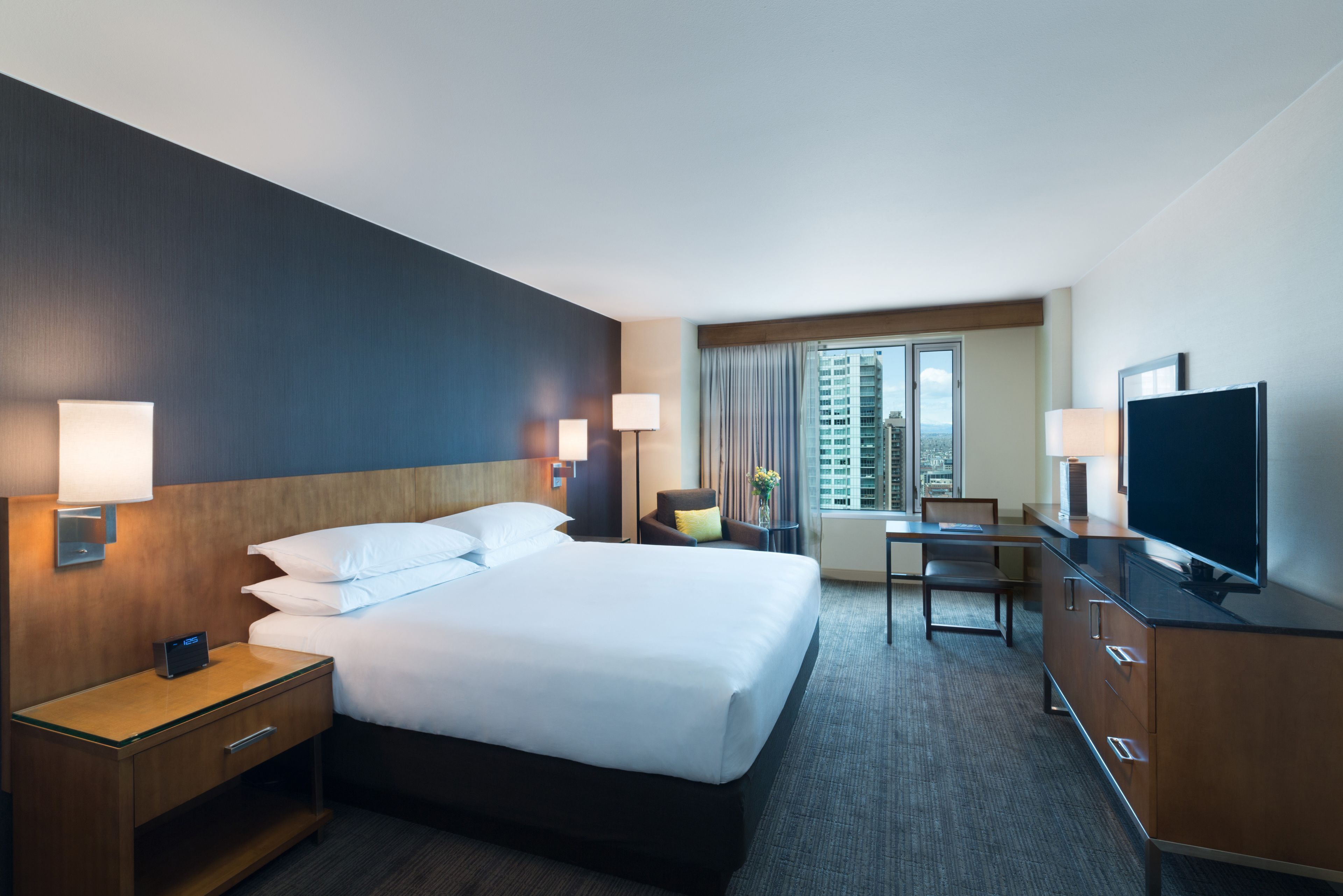 Premium bedding, pillowtop beds, in-room safe, desk