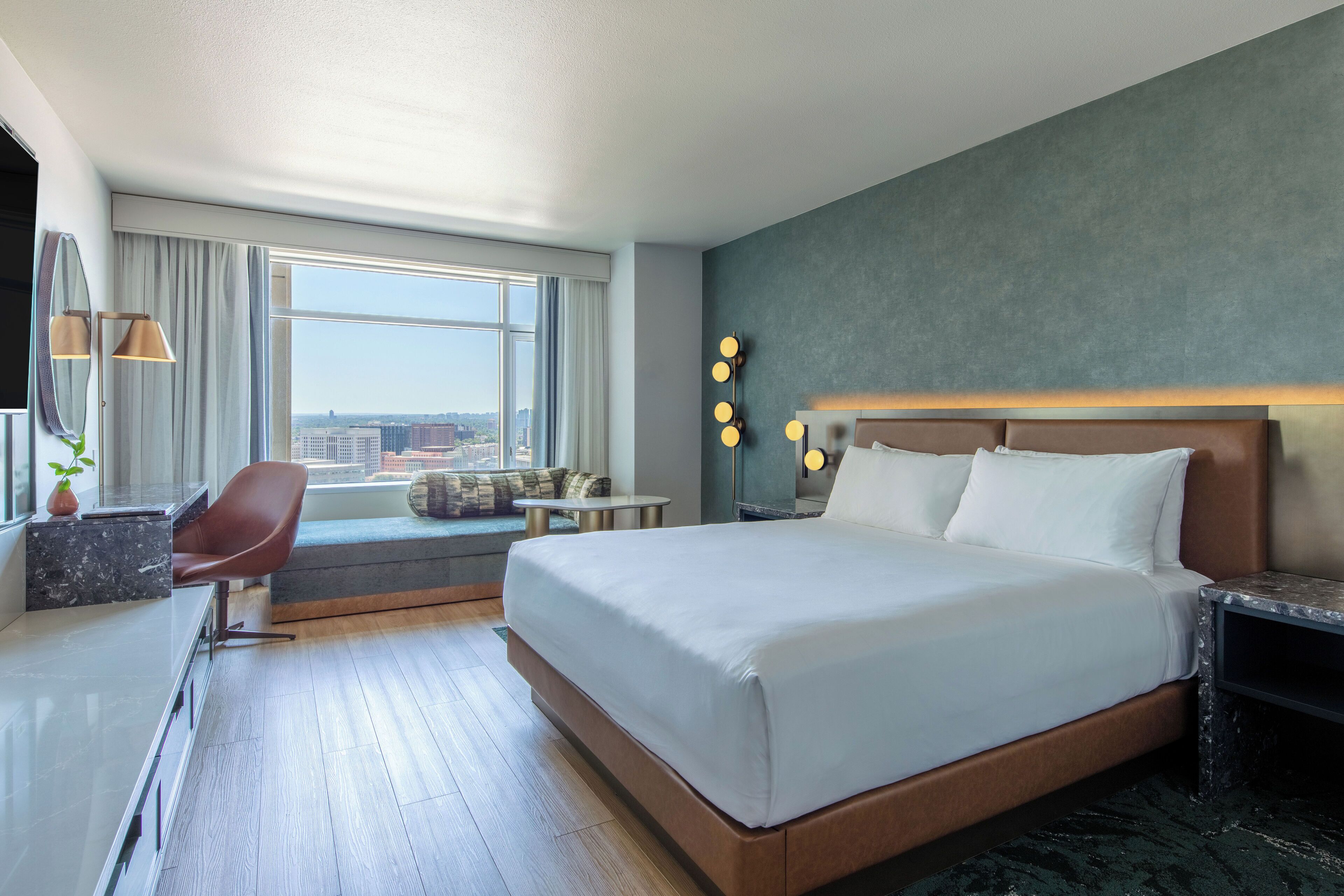 Premium bedding, pillow-top beds, in-room safe, desk