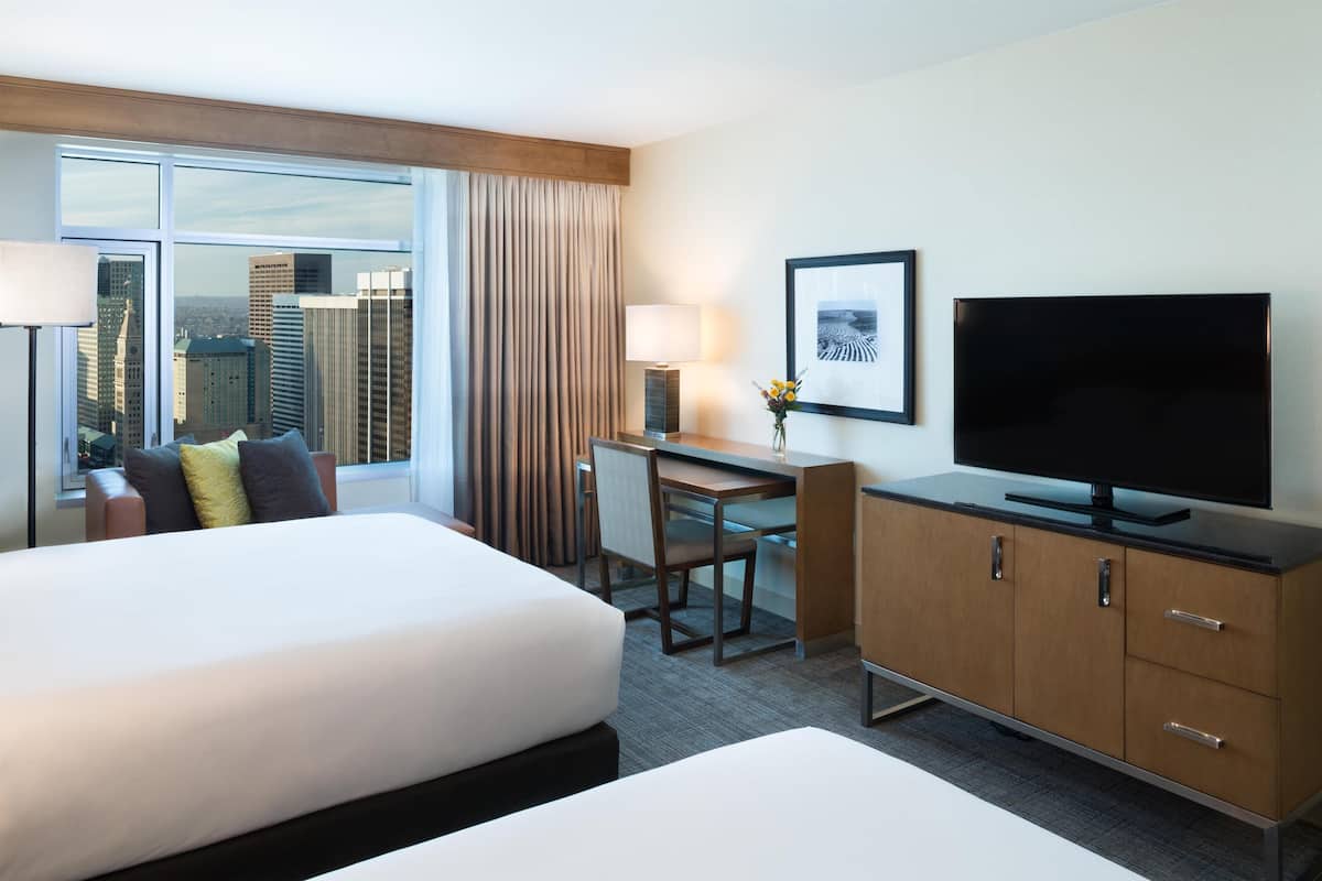 Room (1 Queen and 1 Double Bed) | Premium bedding, pillow-top beds, in-room safe, desk