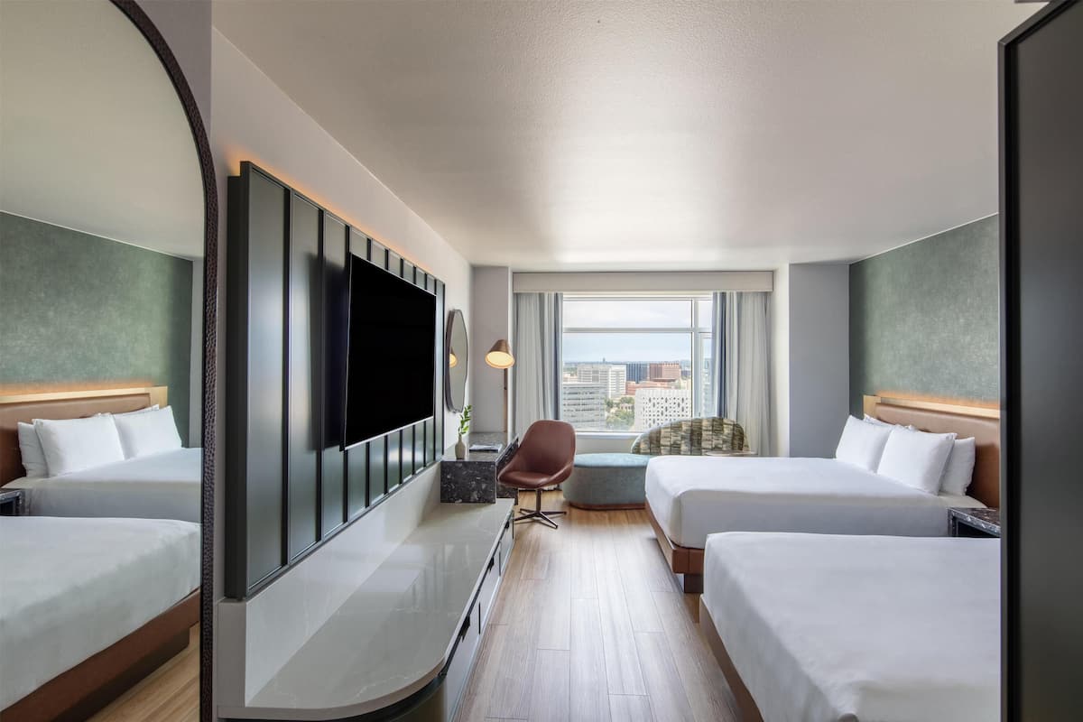Premium bedding, pillow-top beds, in-room safe, desk