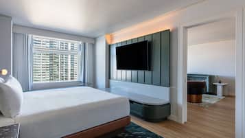 Juniper Suite | Premium bedding, pillowtop beds, in-room safe, desk