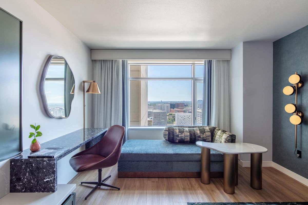 Premium bedding, pillow-top beds, in-room safe, desk