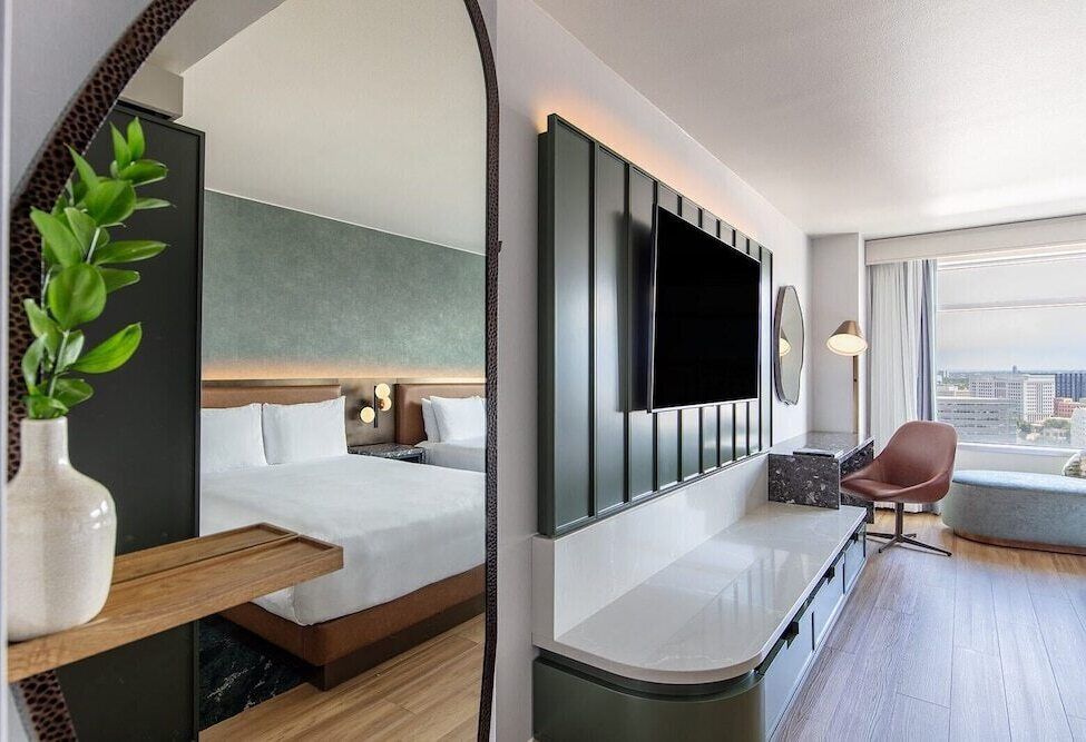 Premium bedding, pillow-top beds, in-room safe, desk