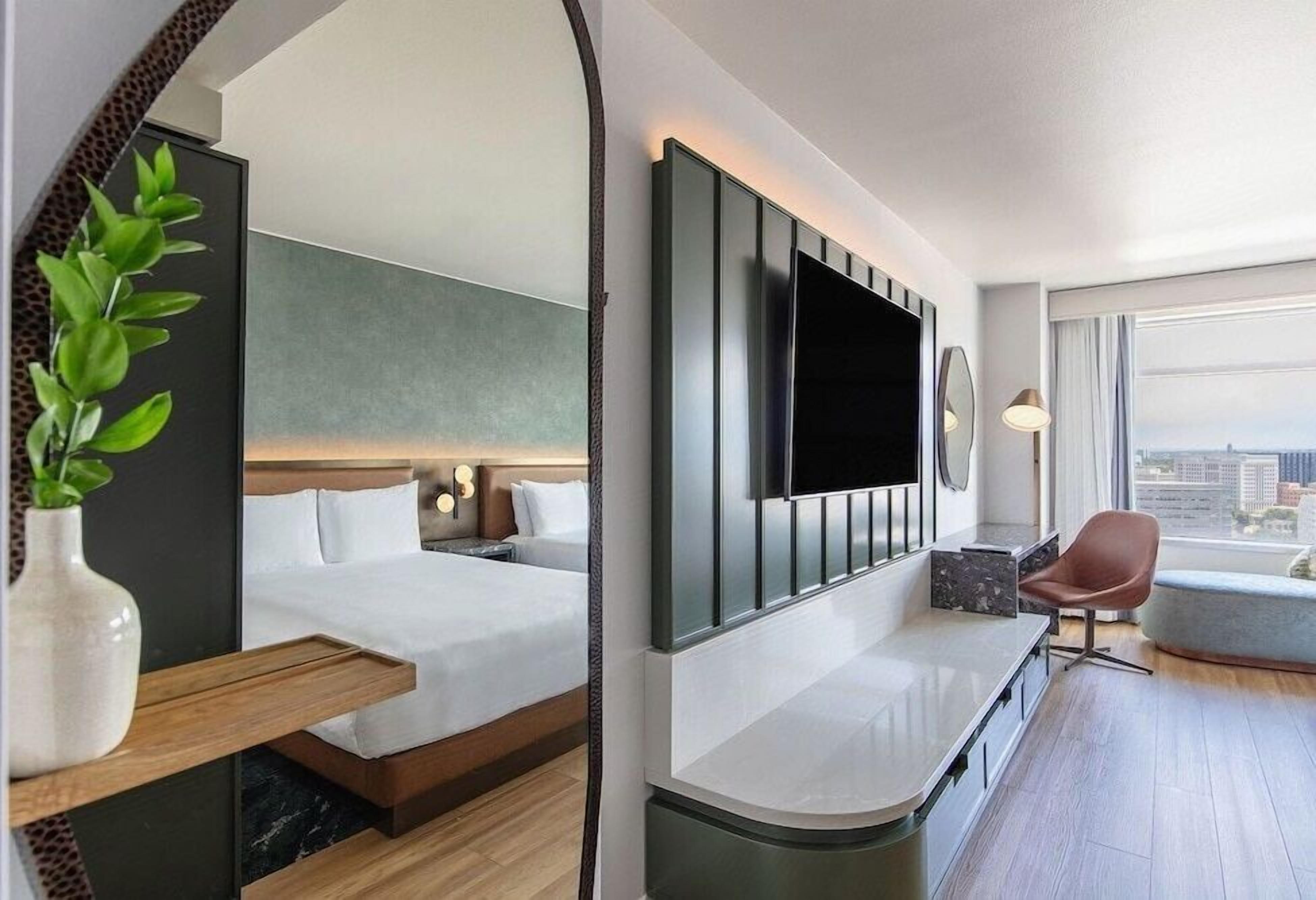 Premium bedding, pillow-top beds, in-room safe, desk