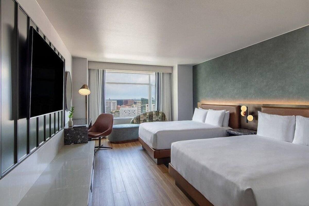 Premium bedding, pillow-top beds, in-room safe, desk