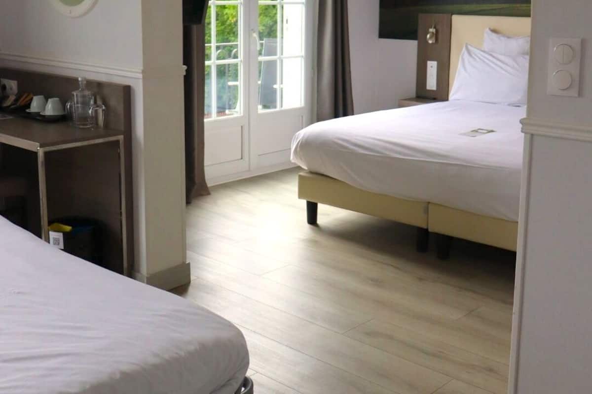 Premium bedding, pillowtop beds, in-room safe, desk