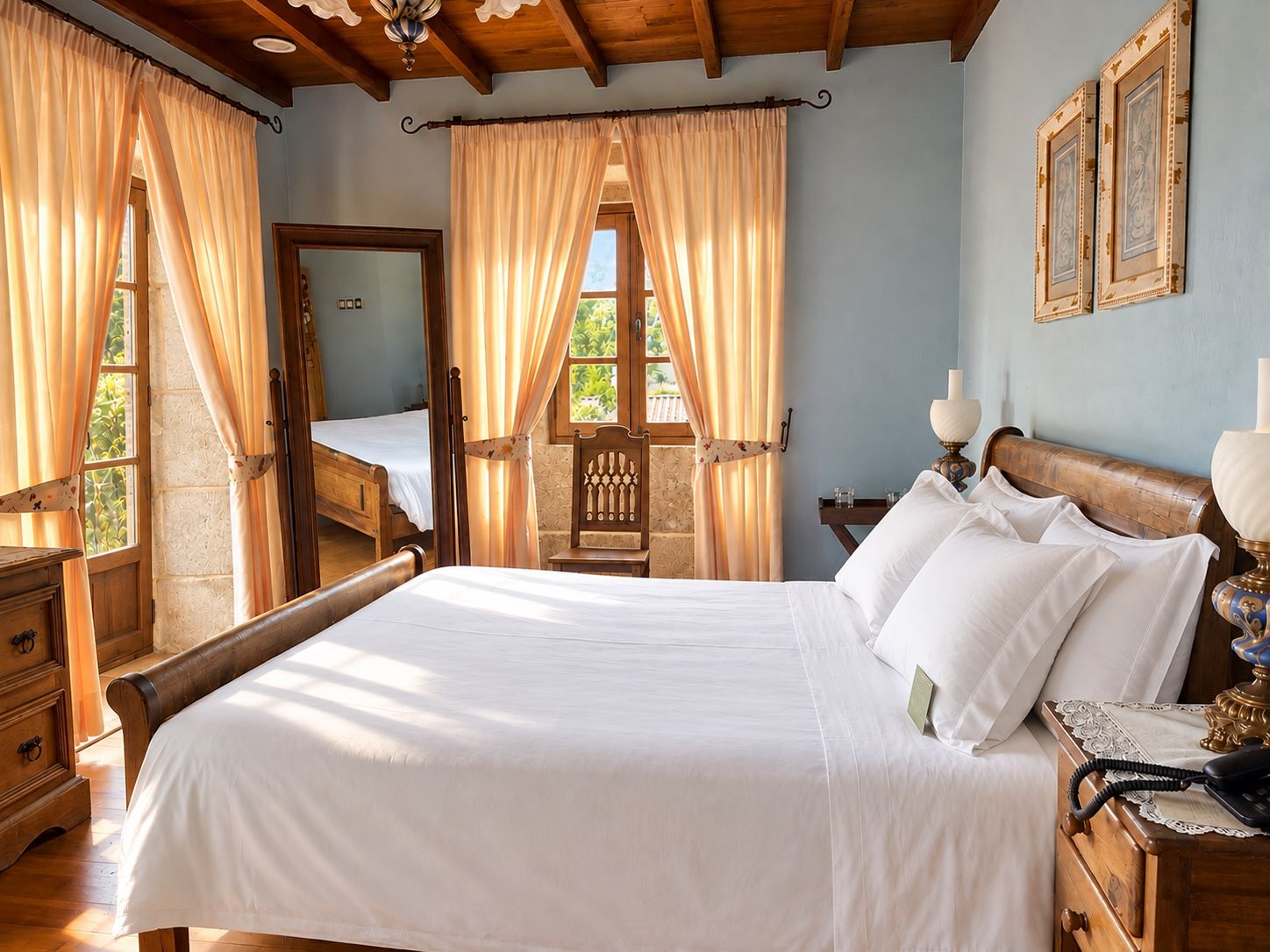 Habitación doble | Caja fuerte, wifi gratis, ropa de cama