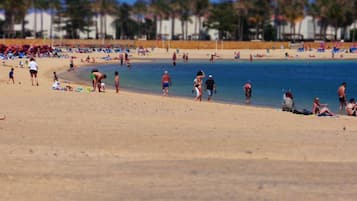En la playa
