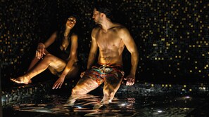Behandlingsrum til par, sauna, boblebad, dampbad, tyrkisk bad/hammam