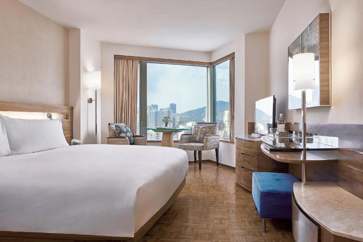 In-room safe, desk, blackout curtains, iron/ironing board (on request)