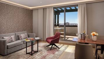 55-inch flat-screen TV with satellite channels