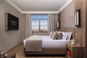 1 dormitorio, minibar (con algunos artículos gratuitos), caja fuerte