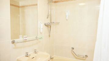 Free toiletries, hair dryer, towels