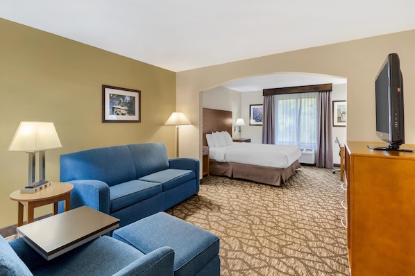 Room, 1 King Bed with Sofa bed, Non Smoking (Bathtub) | Egyptian cotton sheets, down duvets, pillow-top beds, desk