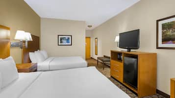 Standard Room, 2 Queen Beds, Accessible, Non Smoking | Egyptian cotton sheets, down comforters, pillowtop beds, desk
