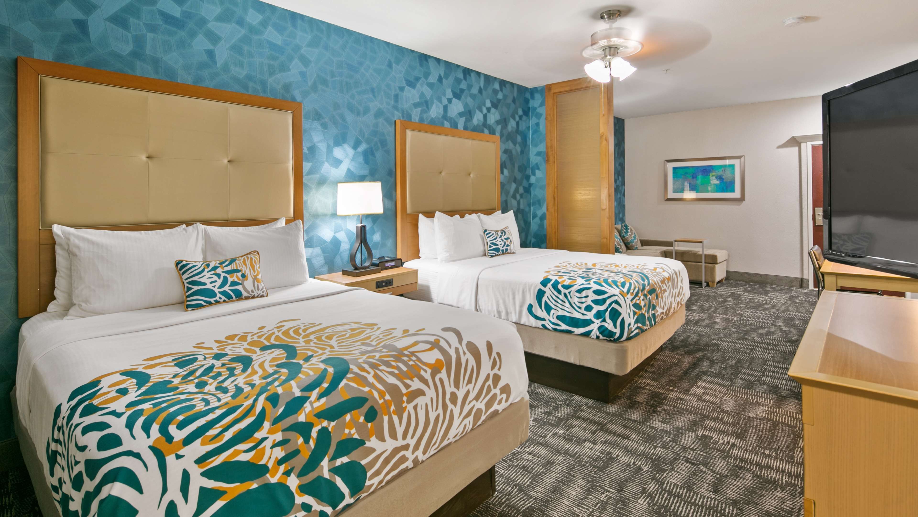 suite, 2 queen beds, non smoking, kitchenette (with sofabed) | 1 bedroom, pillow-top beds, desk, laptop workspace