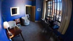 PET FRIENDLY-Suite, Accessible, Ensuite (3 room - 2 bedroom) | Living area - Latchis Hotel (Brattleboro)