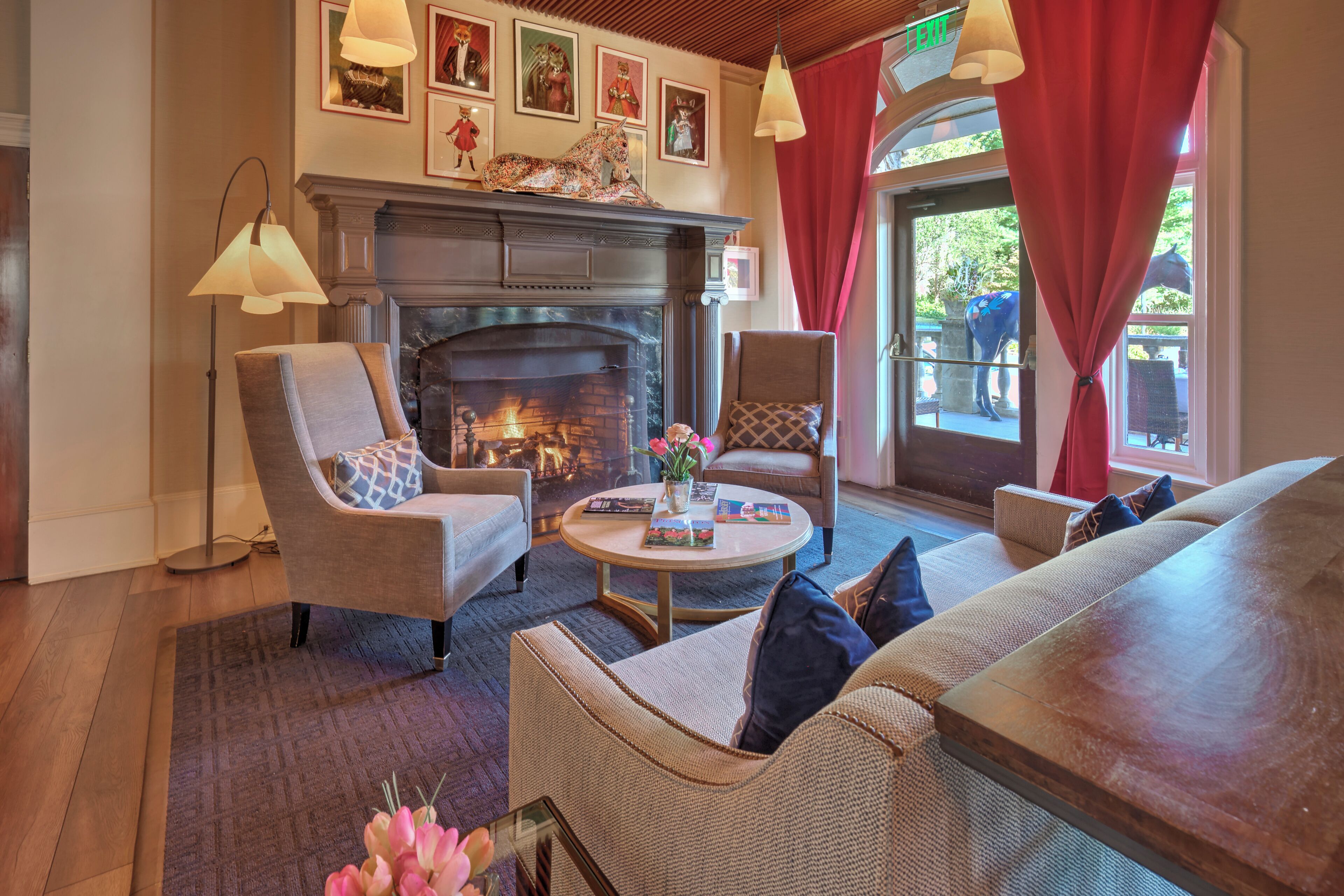 Lobby sitting area