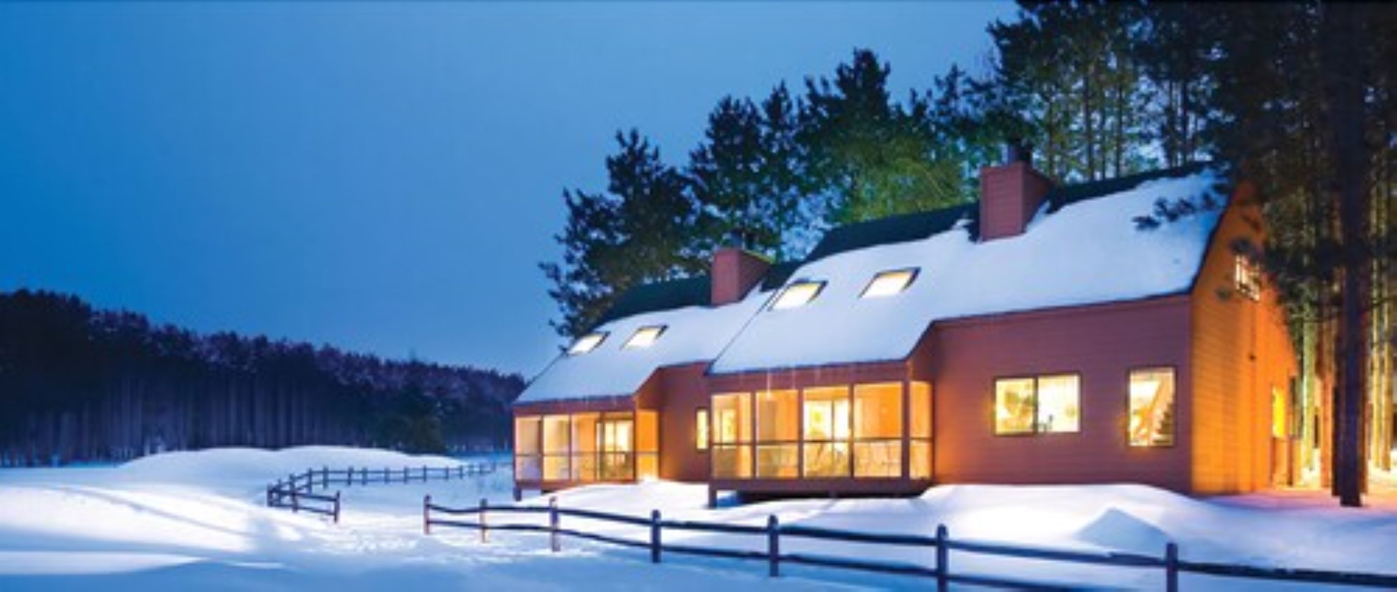 front of property – evening/night