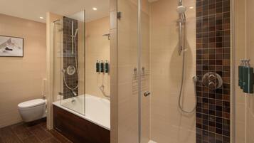 Junior Suite, 1 King Bed | Bathroom shower