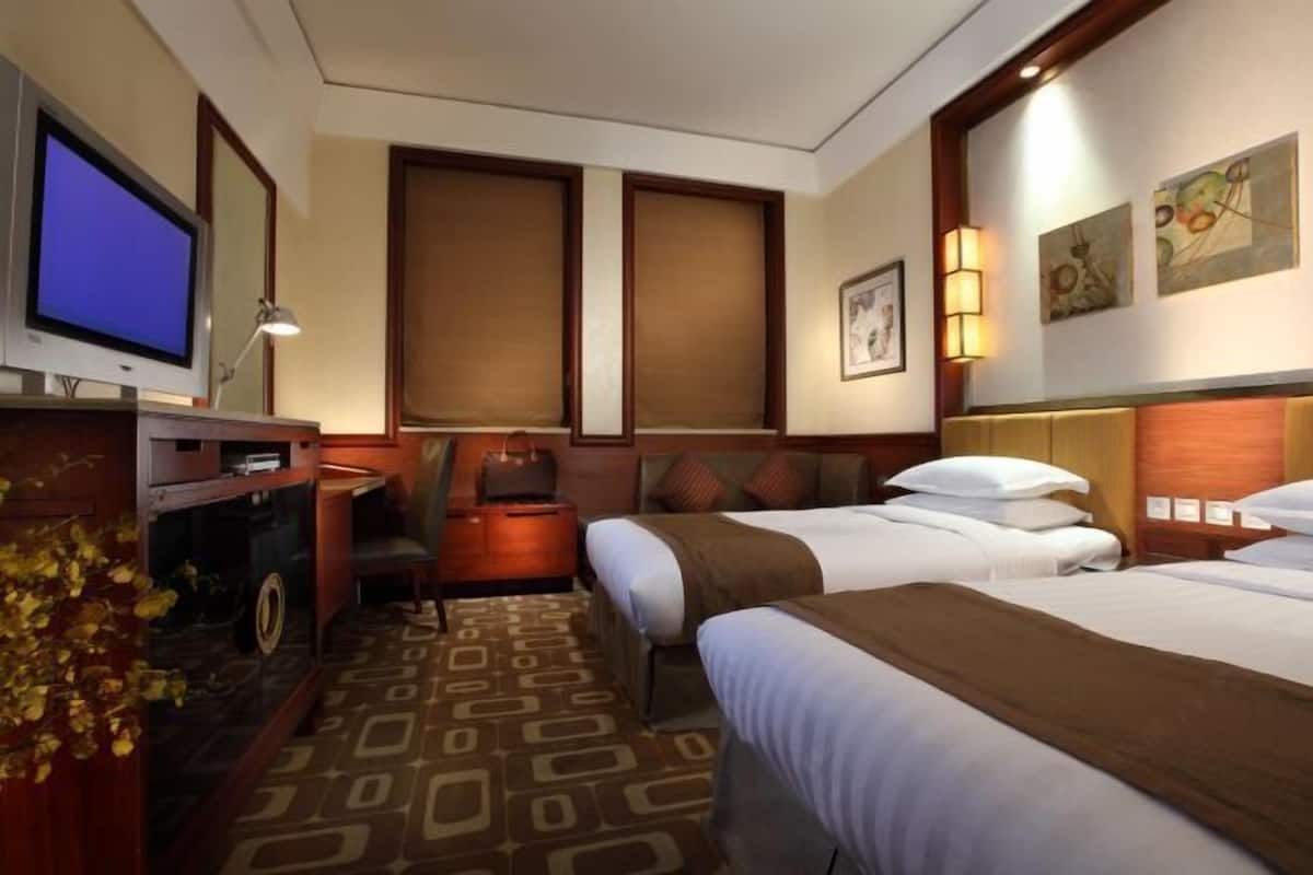 1 slaapkamer, een minibar, een kluis op de kamer, een bureau