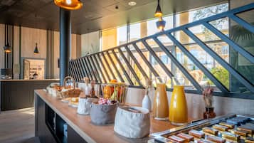 Daily buffet breakfast (EUR 14 per person)