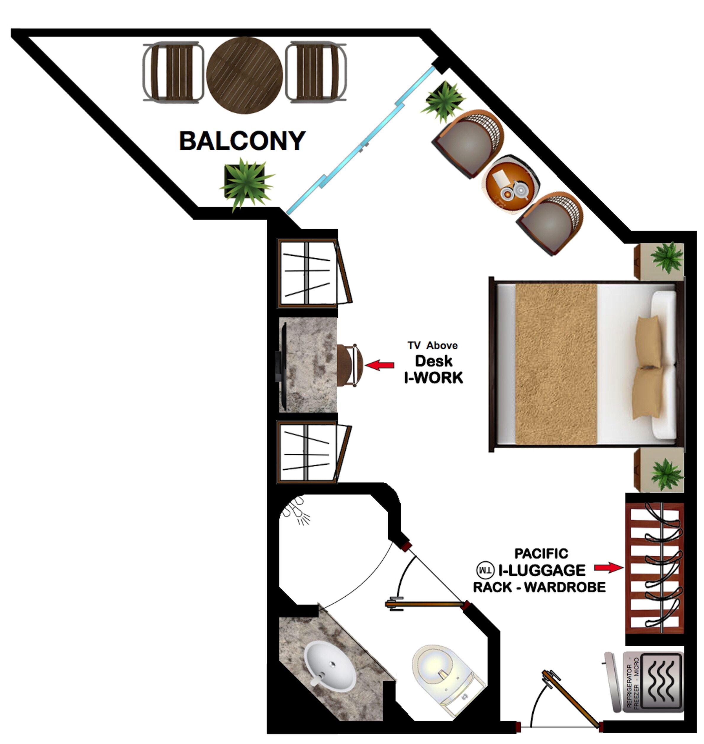 deluxe room (manager special) | floor plan