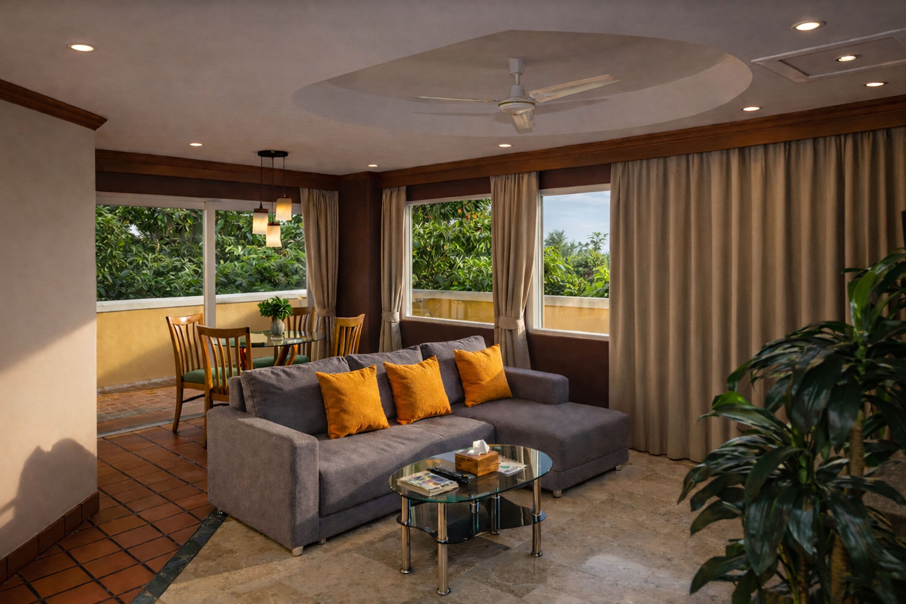 Blick auf den Garten