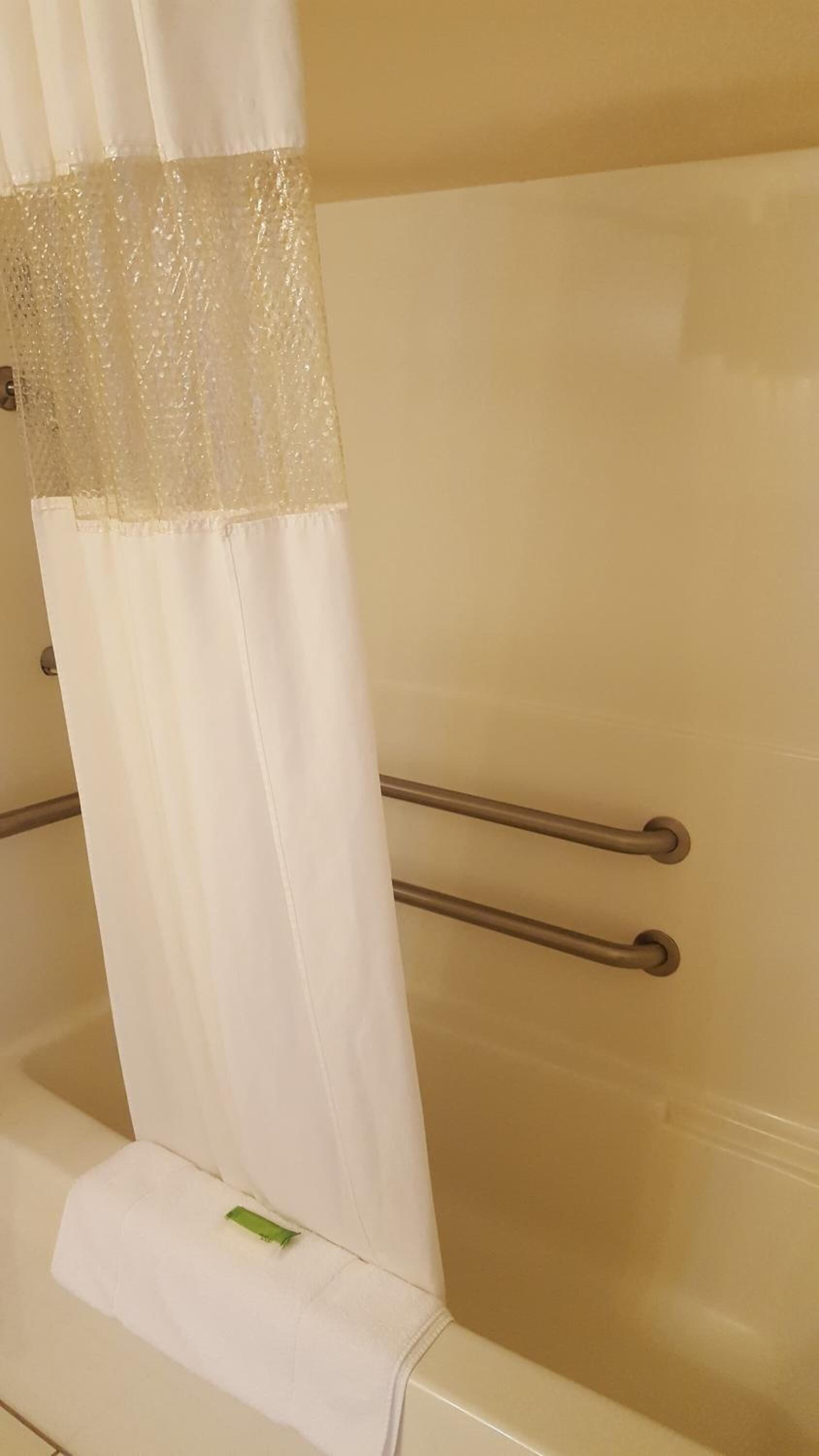 free toiletries, hair dryer, towels, soap