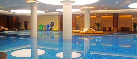Indoor pool, outdoor pool