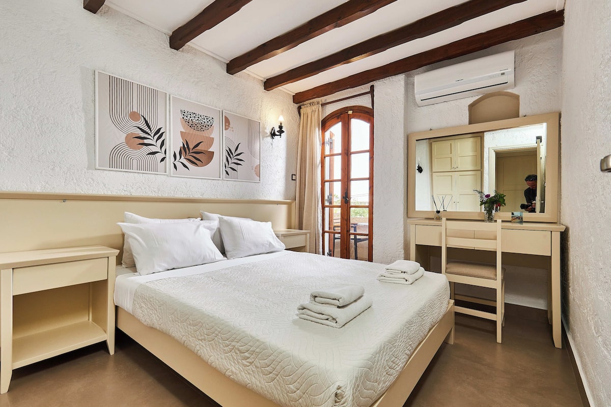 Superior Quadruple Studio | Lakens van Egyptisch katoen, luxe beddengoed, pillowtop-bedden