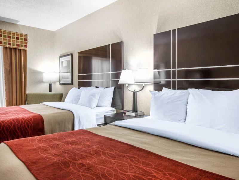 Blackout drapes, iron/ironing board, free cribs/infant beds, free WiFi