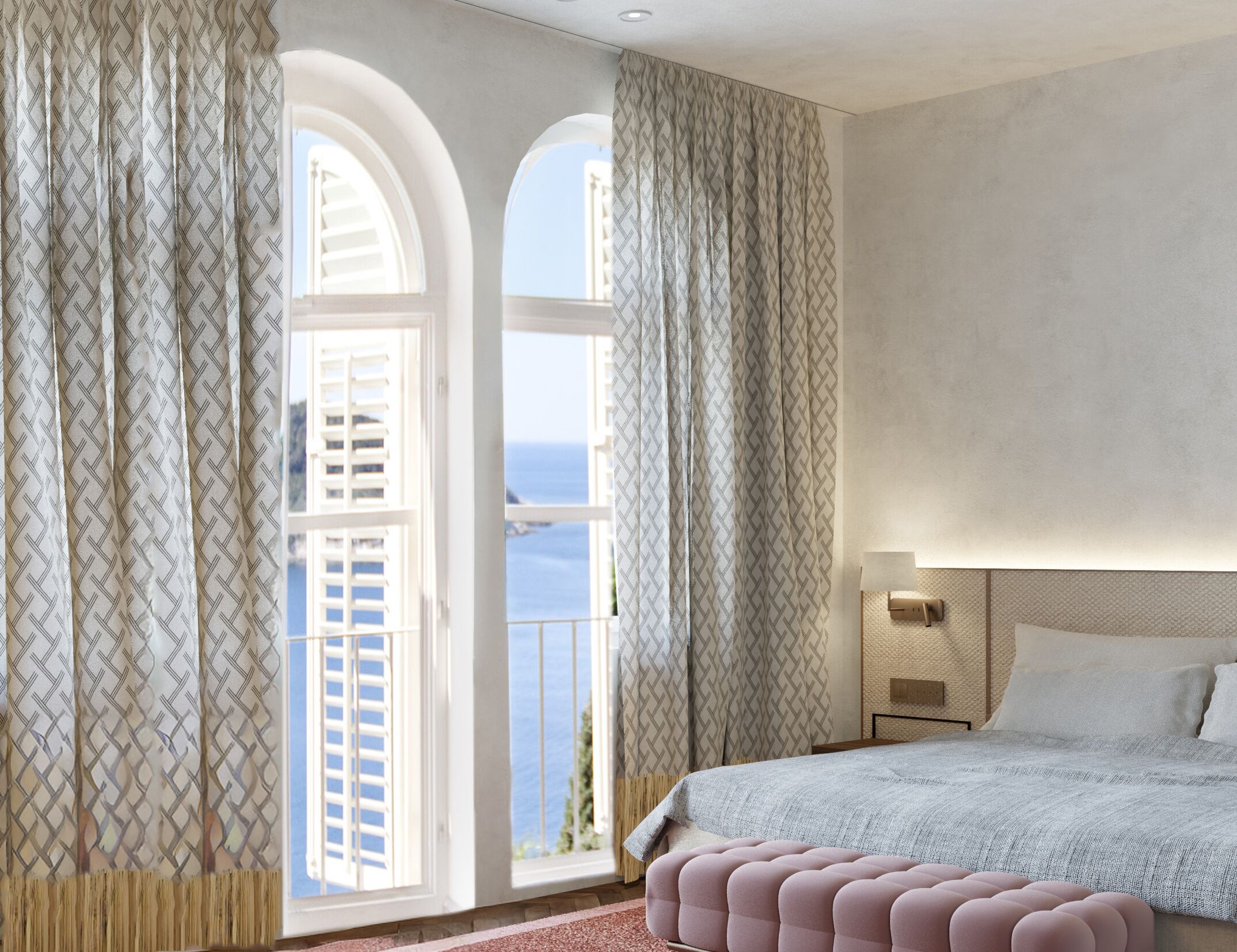 Deluxe kamer | Een minibar, een kluis op de kamer, een bureau, verduisterende gordijnen