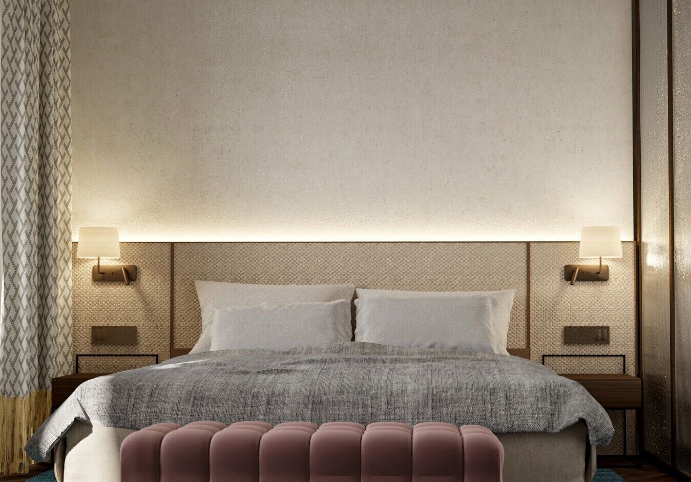 Superior kamer | Een minibar, een kluis op de kamer, een bureau, verduisterende gordijnen