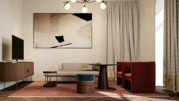 Villa Suite | Minibar, in-room safe, desk, blackout drapes