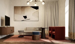 行政別墅 | 迷你吧、客房內保險箱、書桌、遮光布/窗簾