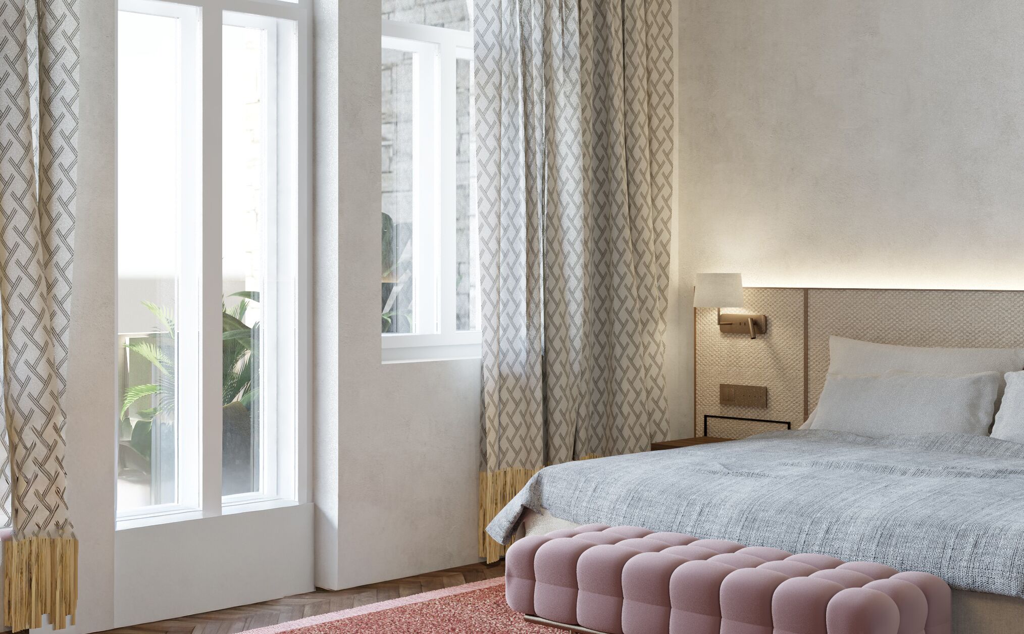 Superior kamer | Een minibar, een kluis op de kamer, een bureau, verduisterende gordijnen